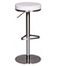 Wohnling Duurzame M7 Barkruk roestvrij witte stoel moderne kruk verstelbare design barkruk draaibare stabiel