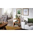 Wohnling bijzettafel MUMBAI massief houten Sheesham S Cube 60cm hoge salontafel design bruine salontafel in landelijke stijl