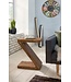 Wohnling tafel massief hout Sheesham Z Cube 59cm hoog salontafel ontwerp bruin landelijke stijl salontafel