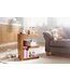 Wohnling bijzettafel MUMBAI massief houten Sheesham E Cube 60cm hoge salontafel design bruine salontafel in landelijke stijl