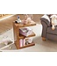 Wohnling bijzettafel MUMBAI massief houten Sheesham E Cube 60cm hoge salontafel design bruine salontafel in landelijke stijl