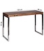 Wohnling console tafel GUNA massief houten sheesham console met metalen poten bureau 120x45 cm landelijke stijl dressoir modern massief echt hout natuurlijk dressoir PC tafel secretaire tafel hal