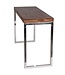 Wohnling console tafel GUNA massief houten sheesham console met metalen poten bureau 120x45 cm landelijke stijl dressoir modern massief echt hout natuurlijk dressoir PC tafel secretaire tafel hal