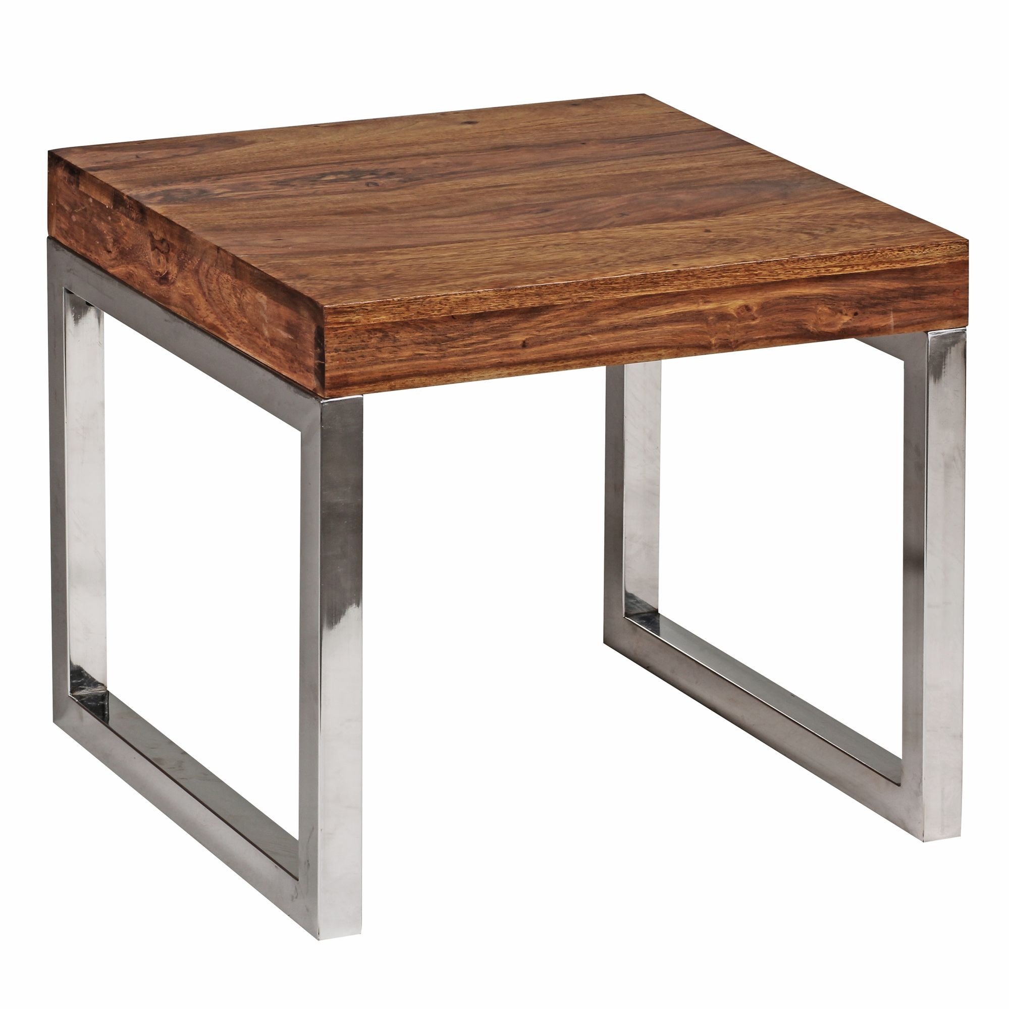 Bijzettafel GUNA sheeshamhout bruin 45 cm