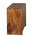 Wohnling dressoir massief hout Sheesham Borst 90 cm 2 laden 2 deuren Ontwerp dressoir landelijke stijl bruin natuurlijke