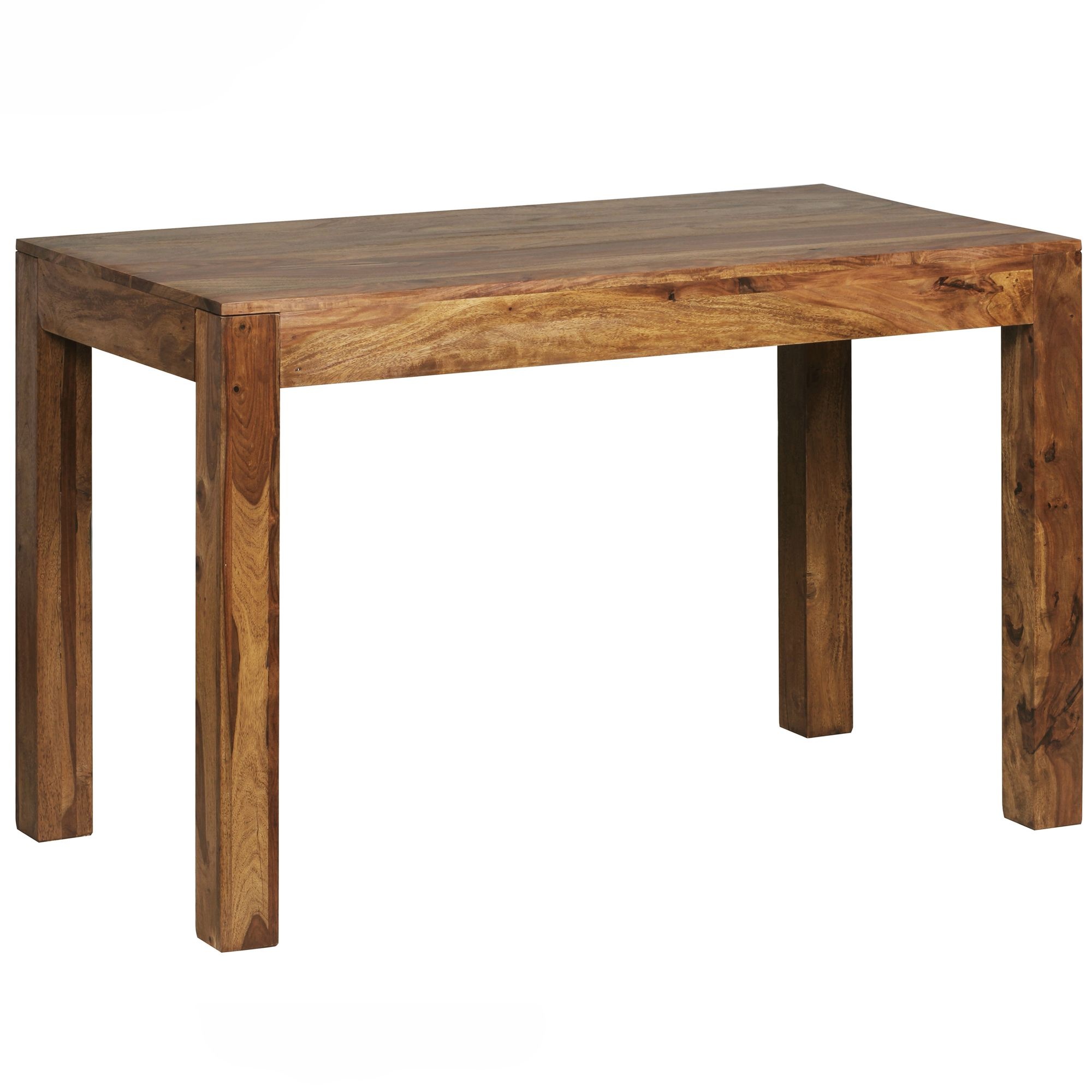Eettafel MUMBAI sheeshamhout bruin 120 cm