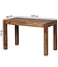 Wohnling eettafel MUMBAI massief hout sheesham 120 cm eetkamertafel houten tafel design keukentafel landelijke stijl donkerbruin