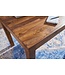 Wohnling eettafel MUMBAI massief hout sheesham 120 cm eetkamertafel houten tafel design keukentafel landelijke stijl donkerbruin