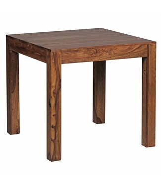 Wohnling Eettafel MUMBAI sheeshamhout bruin 80 cm