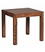 Wohnling eettafel MUMBAI massief hout sheesham 80 cm eetkamertafel houten tafel design keukentafel landelijke stijl donkerbruin