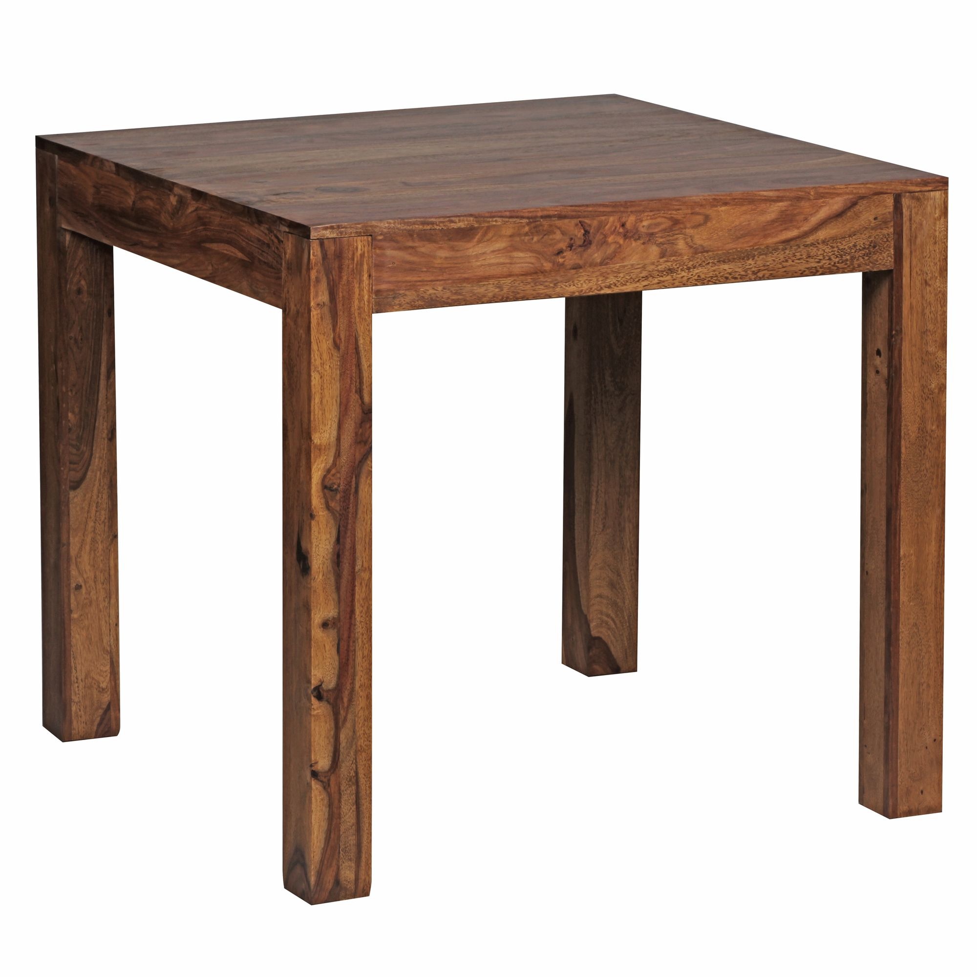 Eettafel MUMBAI sheeshamhout bruin 80 cm