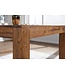 Wohnling eettafel MUMBAI massief hout sheesham 80 cm eetkamertafel houten tafel design keukentafel landelijke stijl donkerbruin