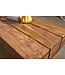 Wohnling salontafel massief hout Sheesham 120 cm breed design woonkamertafel donkerbruin bijzettafel in landhuisstijl
