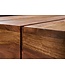 Wohnling salontafel massief hout Sheesham 120 cm breed design woonkamertafel donkerbruin bijzettafel in landhuisstijl