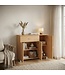Wohnling sideboard JARRY beuk met 1 lade en 3 Doors 90 x 75 x 30 cm | Ontwerp commode | Pantry-vloer kast met handvatten
