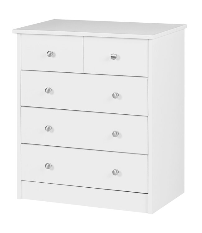Wohnling Borst White 60 x 70 x 35 cm Buffet Buffet met 5 laden
