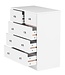 Wohnling Borst White 60 x 70 x 35 cm Buffet Buffet met 5 laden