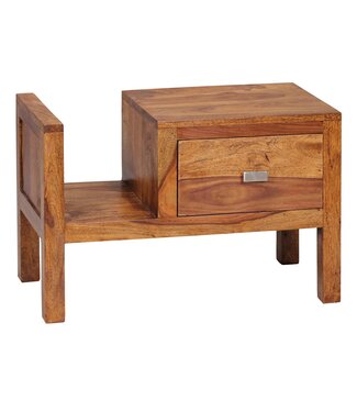 Wohnling Nachtkastje MUMBAI sheeshamhout 60 cm - WL1.372
