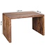 Wohnling bureau BOHA massief hout Sheesham computer tafel 120 cm breed echt hout ontwerp archief kantoor tafel landelijke stijl