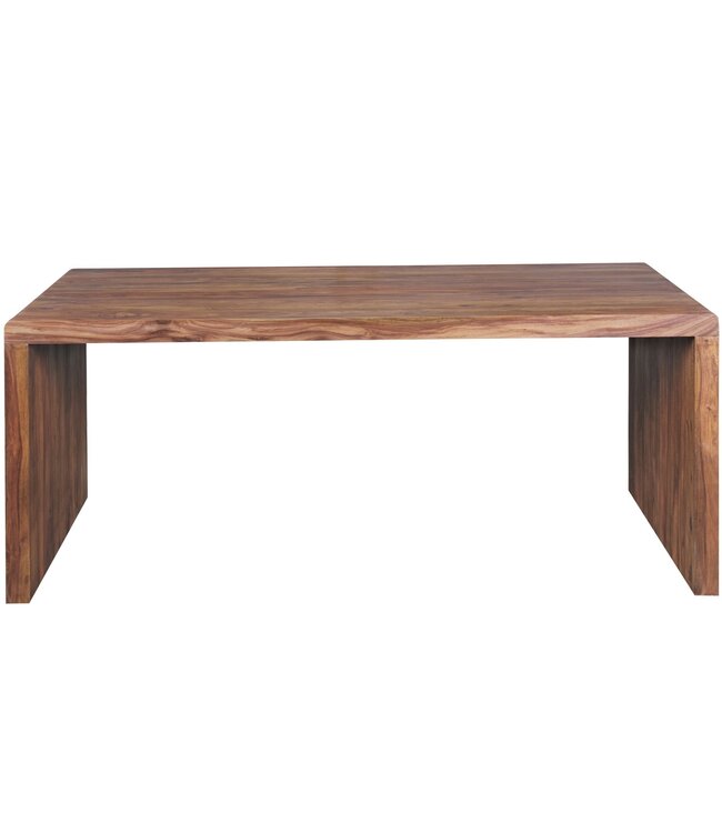 Wohnling bureau BOHA massief hout Sheesham computer tafel 120 cm breed echt hout ontwerp archief kantoor tafel landelijke stijl