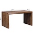 Wohnling bureau BOHA massief hout Sheesham computertafel 140 cm breed echt hout ontwerp archief kantoor tafel landelijke stijl kantoormeubilair modern kantoormeubilair