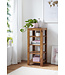 Wohnling vrijstaande plank MUMBAI massief houten sheesham 105 cm woonkamerplank met 4 opbergvakken design landelijke stijl bijzettafel
