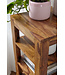 Wohnling vrijstaande plank MUMBAI massief houten sheesham 105 cm woonkamerplank met 4 opbergvakken design landelijke stijl bijzettafel