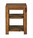 Wohnling vrijstaande plank MUMBAI massief houten sheesham 60 cm woonkamerplank met 2 opbergvakken design landelijke stijl bijzettafel