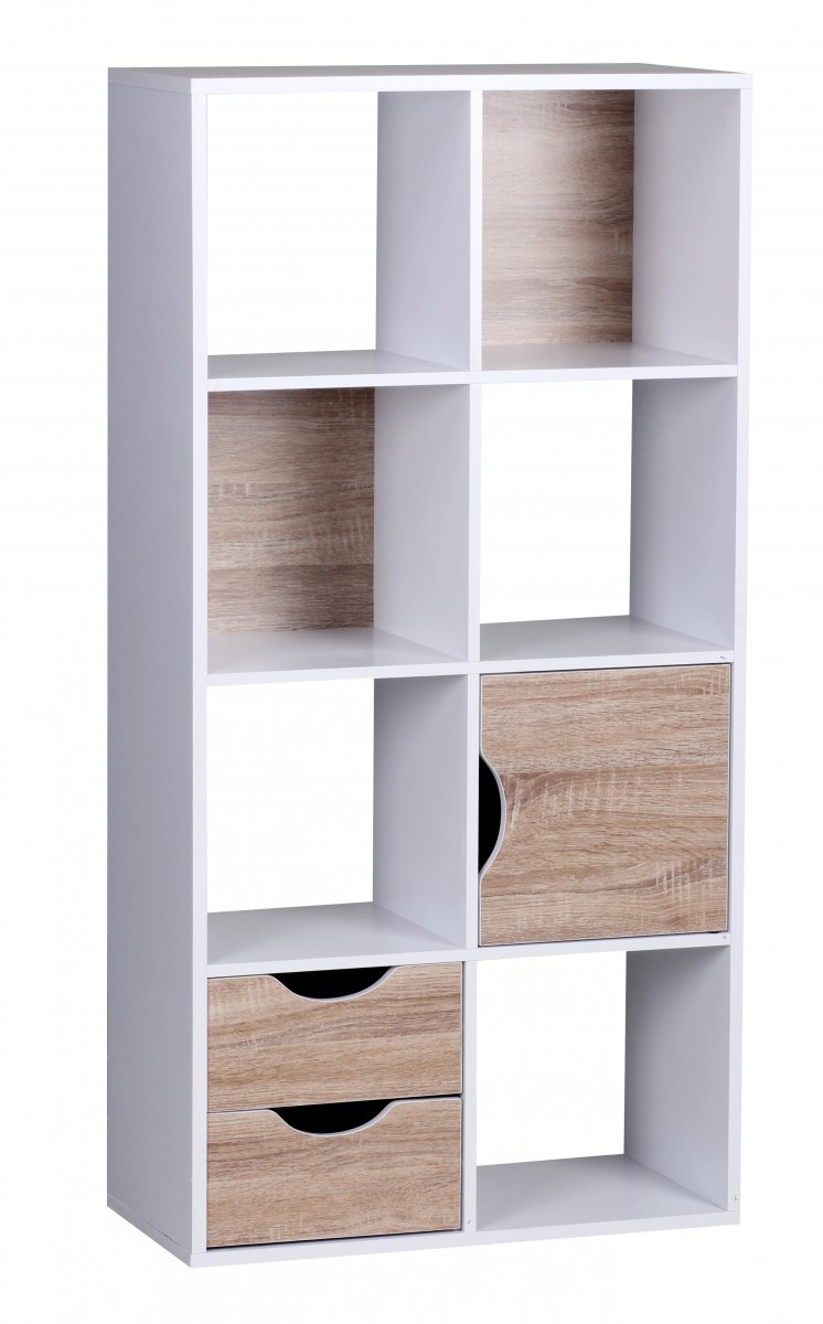 Boekenkast MASSA wit 60x120 cm