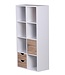Wohnling boekenkast MASSA 60 x 120 x 29 cm Wit Sonoma eiken met lades en deur
