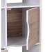 Wohnling boekenkast MASSA 60 x 120 x 29 cm Wit Sonoma eiken met lades en deur