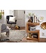 Wohnling bijzettafel MUMBAI massief houten acacia S Cube 60 cm hoge salontafel design bruine salontafel in landelijke stijl
