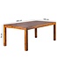 Wohnling Eetkamertafel MUMBAI 200x100x76 cm Sheesham massief houten eettafel tijdloos, keukentafel rechthoekig, houten tafel eetkamer eenvoudig, grote eettafel hout