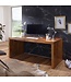 Wohnling bureau BOHA massief hout Sheesham computer tafel 200 cm breed echt hout ontwerp archief kantoor tafel landelijke stijl