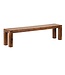 Wohnling zitbank Massief houten Sheesham 180 x 45 x 35 cm houten bank natuurlijk product keuken bank in landelijke stijl