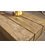 Wohnling salontafel massief acaciahout 120 cm breed design woonkamertafel donkerbruin bijzettafel in landhuisstijl