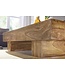 Wohnling salontafel massief acaciahout 120 cm breed design woonkamertafel donkerbruin bijzettafel in landhuisstijl