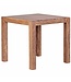 Wohnling eettafel MUMBAI massief hout acacia 80 cm eetkamertafel houten tafel design keukentafel landelijke stijl donkerbruin