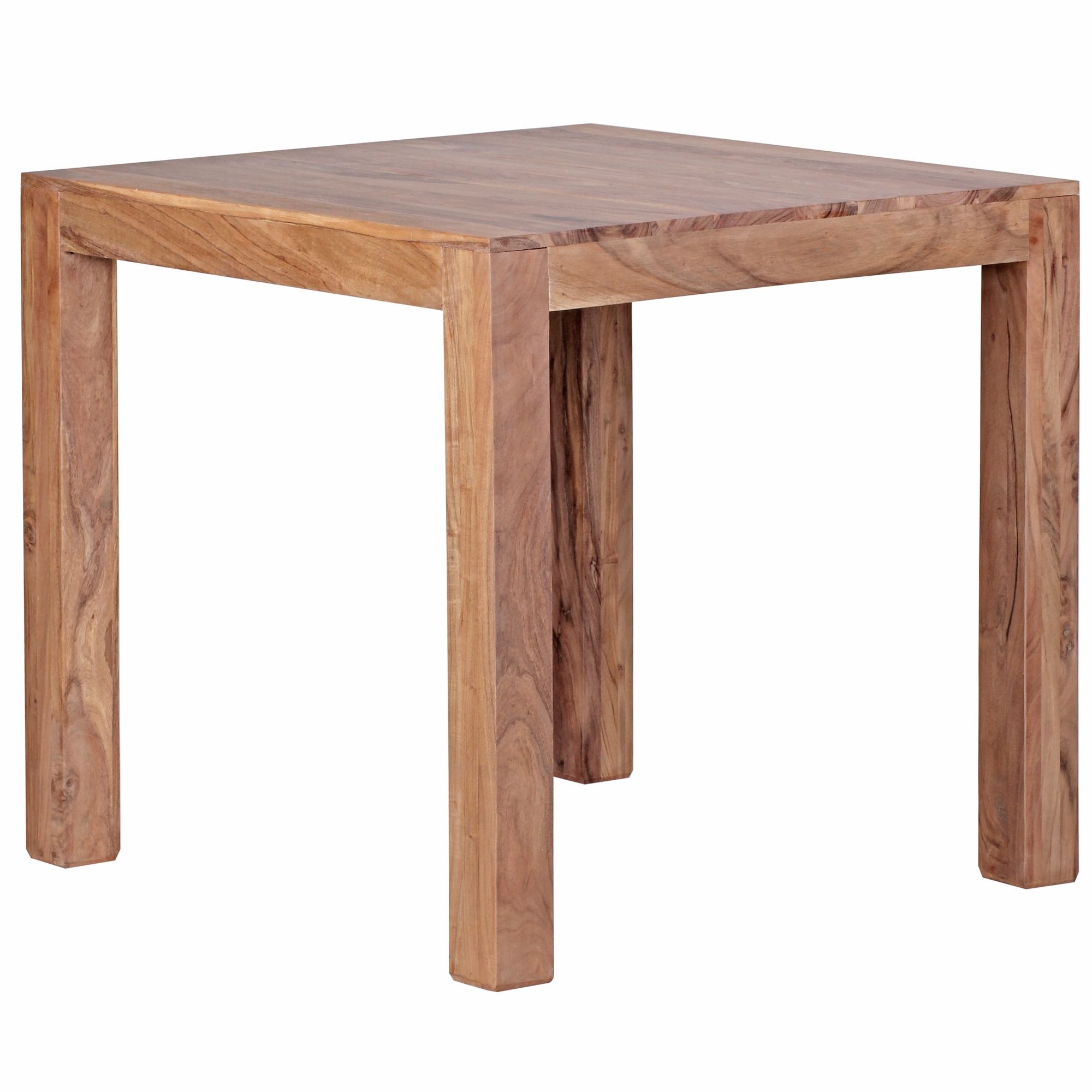 Eettafel MUMBAI acacia bruin 80x80 cm