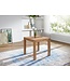 Wohnling eettafel MUMBAI massief hout acacia 80 cm eetkamertafel houten tafel design keukentafel landelijke stijl donkerbruin