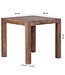 Wohnling eettafel MUMBAI massief hout acacia 80 cm eetkamertafel houten tafel design keukentafel landelijke stijl donkerbruin