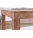 Wohnling eettafel massief houten acacia 120cm eettafel houten tafel Ontwerp keukentafel landelijke stijl donkerbruin
