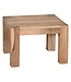Wohnling massief houten salontafel Acacia 60 cm brede eettafel Ontwerp bruin landelijke stijl tafel natuur