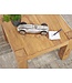 Wohnling massief houten salontafel Acacia 60 cm brede eettafel Ontwerp bruin landelijke stijl tafel natuur