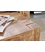 Wohnling set van 3 MUMBAI bijzettafels massief hout acacia woonkamertafel landelijke stijl bijzettafel donkerbruin natuurlijk hout