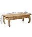 Wohnling salontafel massief hout acacia 110 cm breed salontafel design natuurproduct landelijke stijl bijzettafel