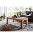 Wohnling salontafel MUMBAI massief hout acacia 110 cm breed salontafel design natuurproduct landelijke stijl bijzettafel