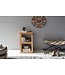 Wohnling stand plank MUMBAI massief hout acacia 88 cm hoog 2 planken design houten plank natuurproduct bijzettafel landhuisstijl