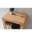 Wohnling stand plank MUMBAI massief hout acacia 88 cm hoog 2 planken design houten plank natuurproduct bijzettafel landhuisstijl