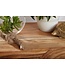 Wohnling bijzettafel MUMBAI massief houten acacia E Cube 60 cm hoge salontafel design bruine salontafel in landelijke stijl